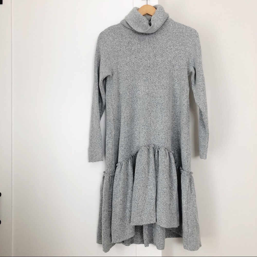 Anthropologie Drop Waist Sweater Dress
